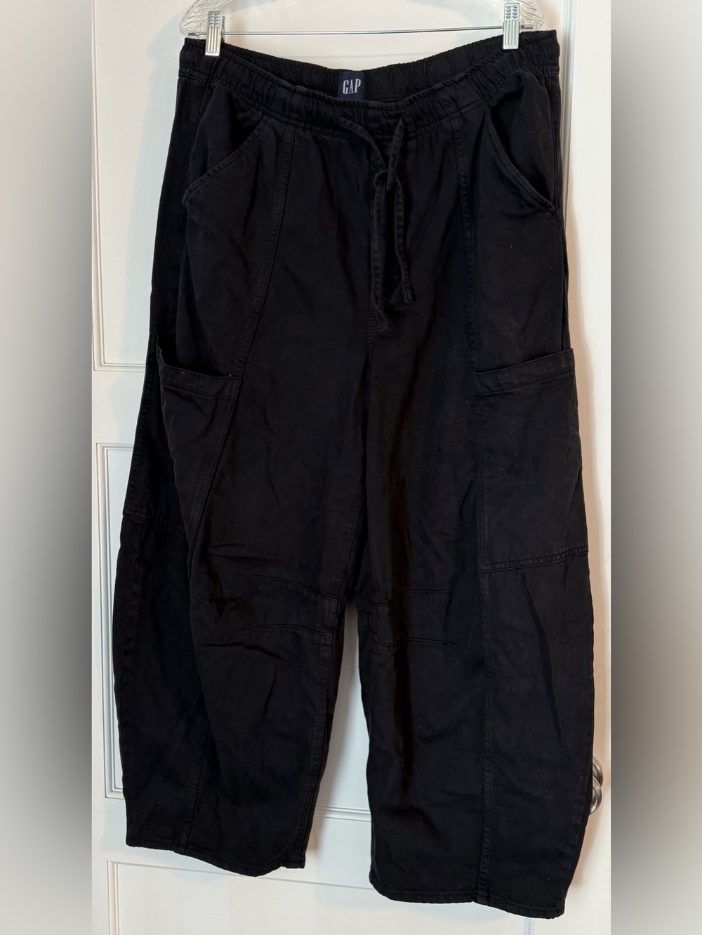 GAP Mid Rise UltraSoft Easy Horseshoe Jeans Black Size Large EUC